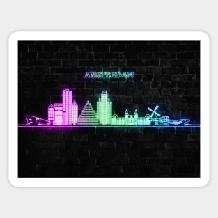 Amsterdam skyline Sticker